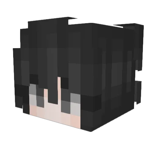 JaTien Minecraft avatar head, 3D render