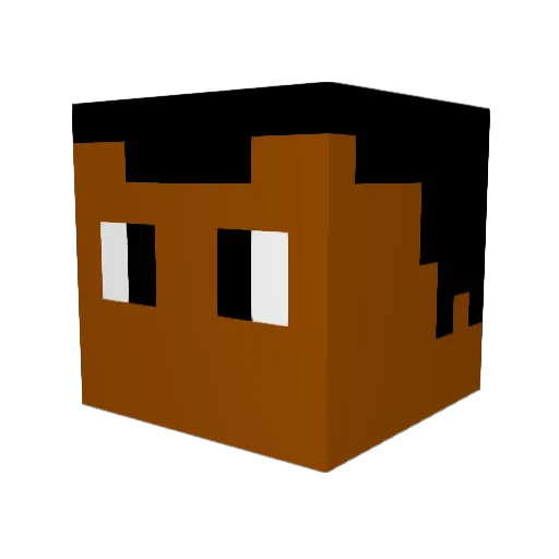 JaYz92 Minecraft avatar head, 3D render