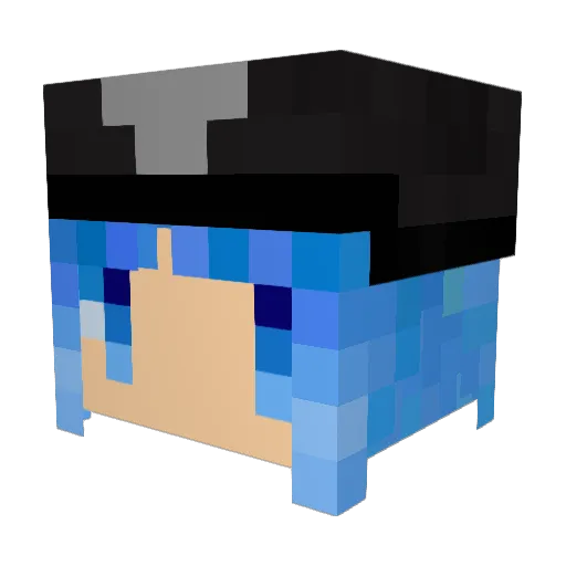 Ja_Hisamoca Minecraft avatar head, 3D render