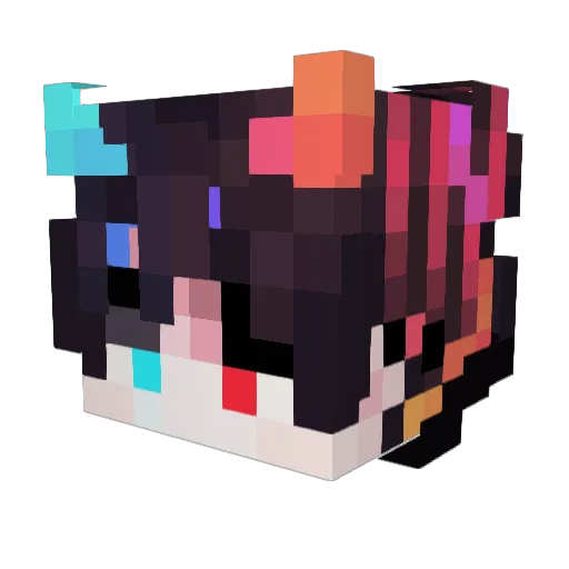 Ja_Zzz Minecraft avatar head, 3D render