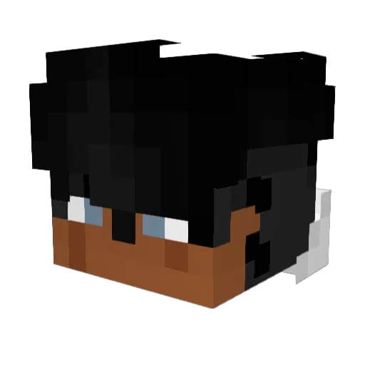 Ja_vaL Minecraft avatar head, 3D render