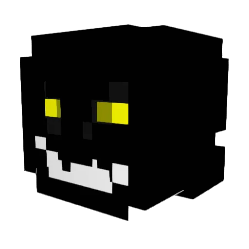 Jaaackee Minecraft avatar head, 3D render