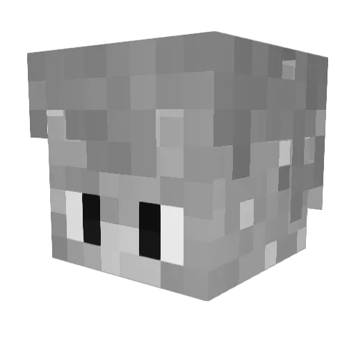 Jaaam Minecraft avatar head, 3D render