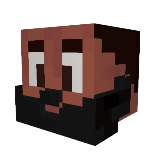 Jaaavy Minecraft avatar head, 3D render