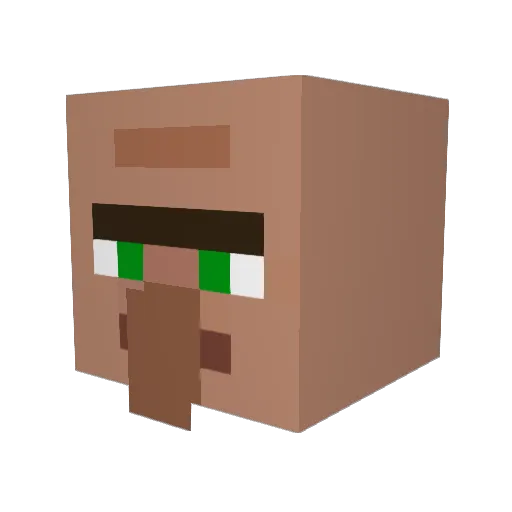 JaacksonHD Minecraft avatar head, 3D render