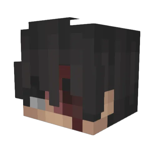 Jaadugar Minecraft avatar head, 3D render