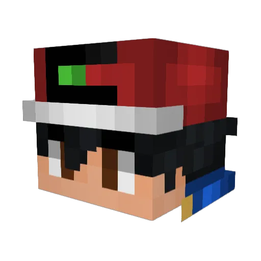 Jaairo Minecraft avatar head, 3D render