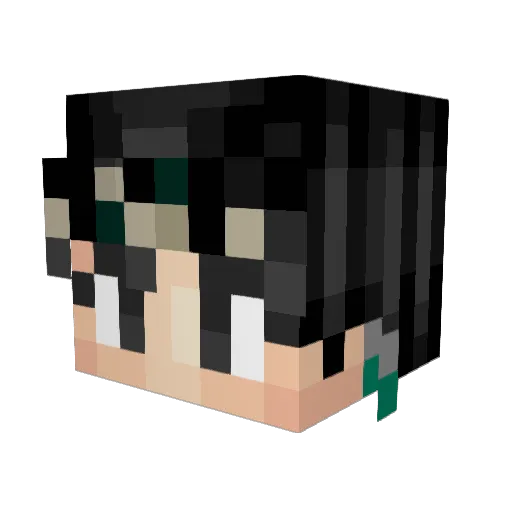 Jaakho Minecraft avatar head, 3D render