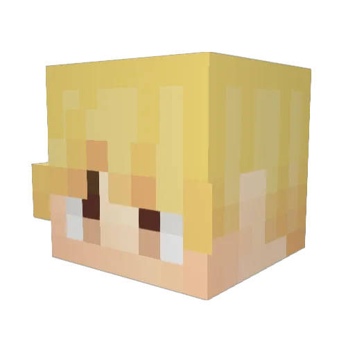 Jaakkox Minecraft avatar head, 3D render