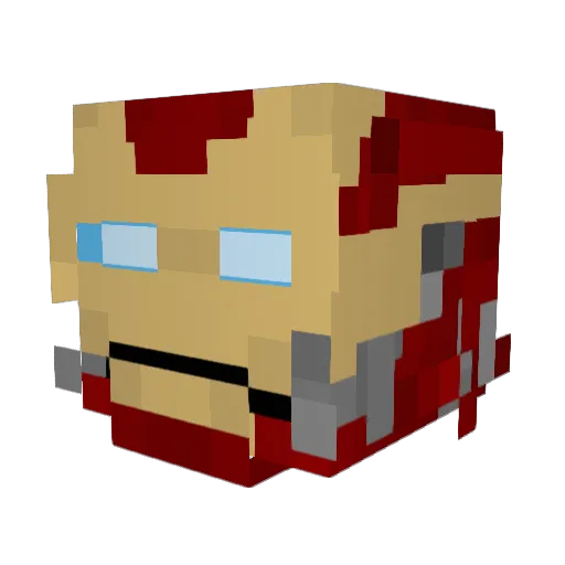 JaasonW Minecraft avatar head, 3D render