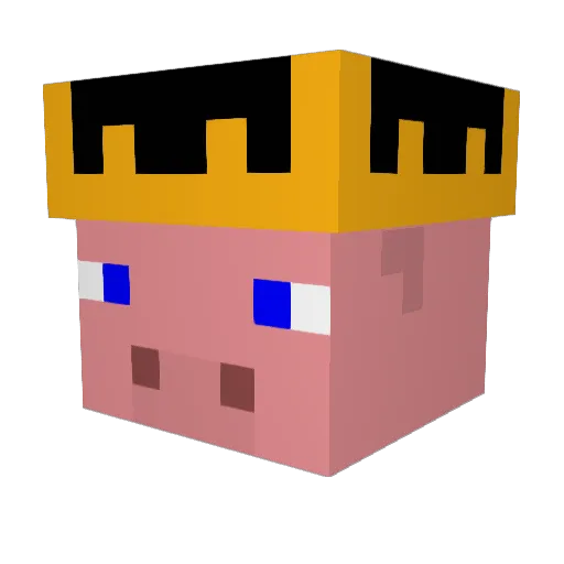 Jaax68 Minecraft avatar head, 3D render