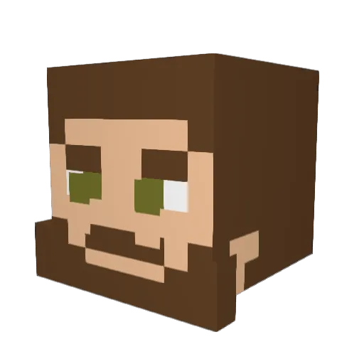 JaayyBeeez Minecraft avatar head, 3D render