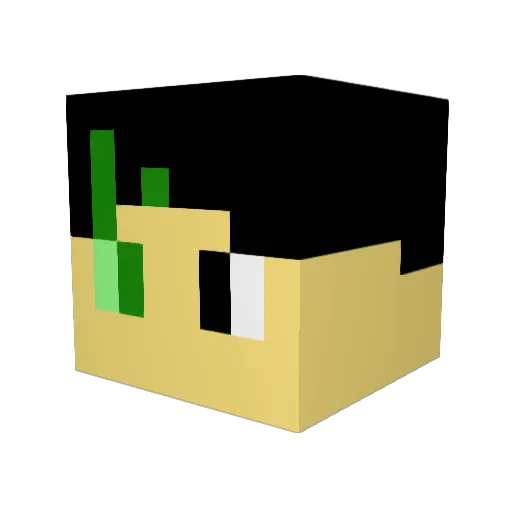 JabMad13 Minecraft avatar head, 3D render