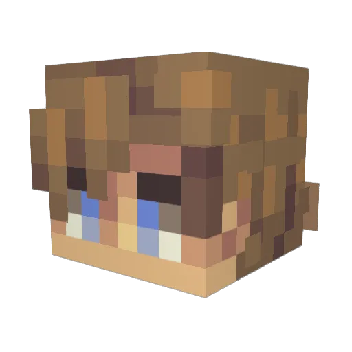 JabPlaysYT Minecraft avatar head, 3D render