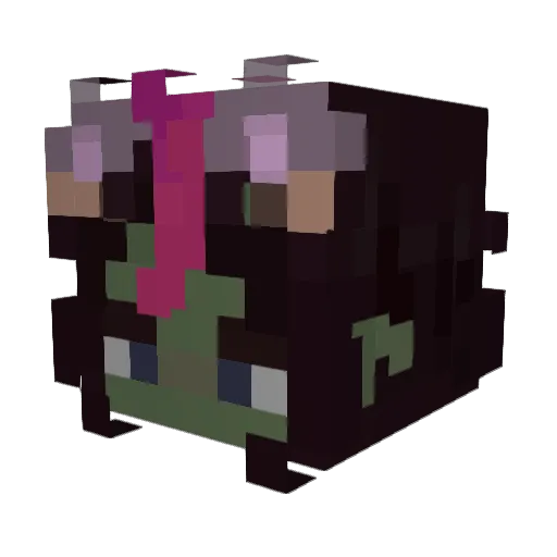 Jaba_Extra Minecraft avatar head, 3D render