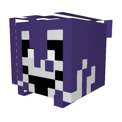 Jabagon Minecraft avatar head, 3D render
