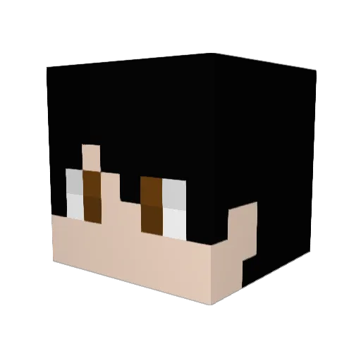 Jabarao Minecraft avatar head, 3D render
