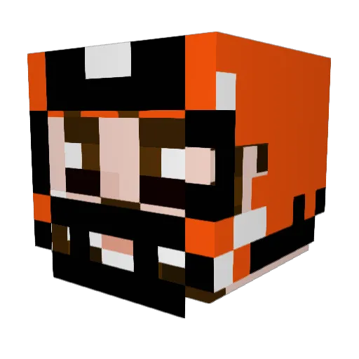 Jabbabi Minecraft avatar head, 3D render