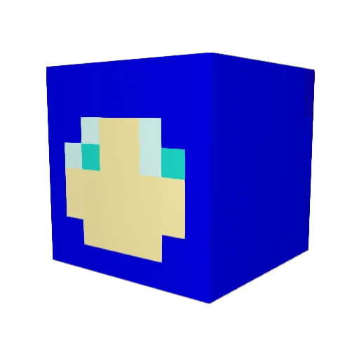 Jabber36 Minecraft avatar head, 3D render