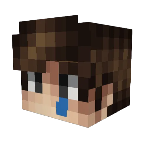 Jabber_Jakee Minecraft avatar head, 3D render