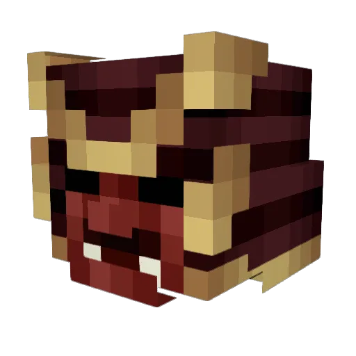 Jabberwocky_8 Minecraft avatar head, 3D render