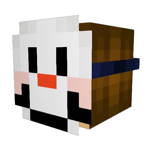 JabboBlabbo Minecraft avatar head, 3D render
