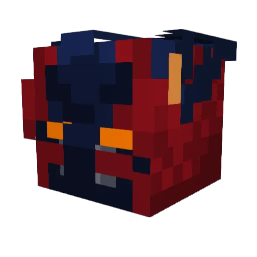 Jabeebeneebus Minecraft avatar head, 3D render
