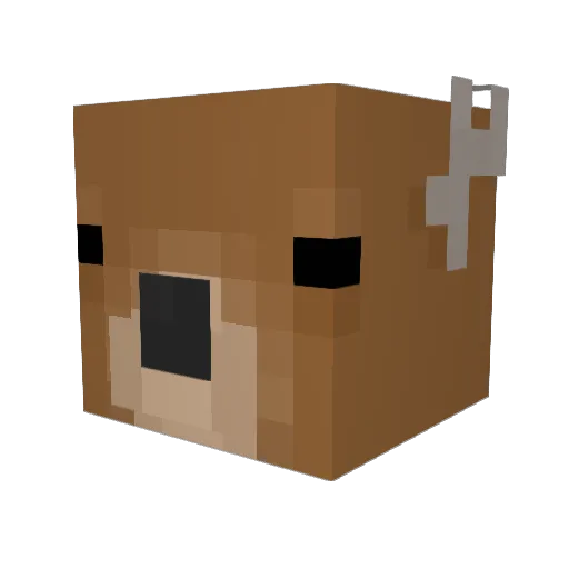 Jaberan Minecraft avatar head, 3D render