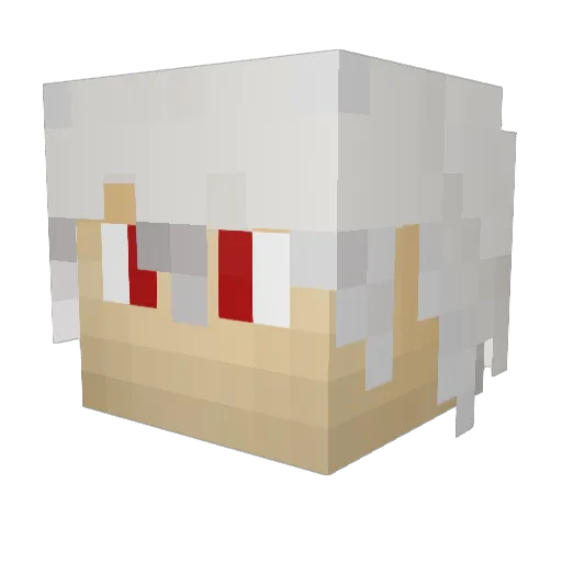 Jabert_ Minecraft avatar head, 3D render
