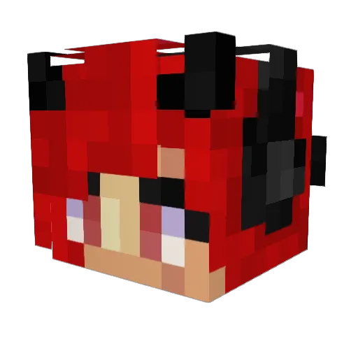 Jabeyy Minecraft avatar head, 3D render