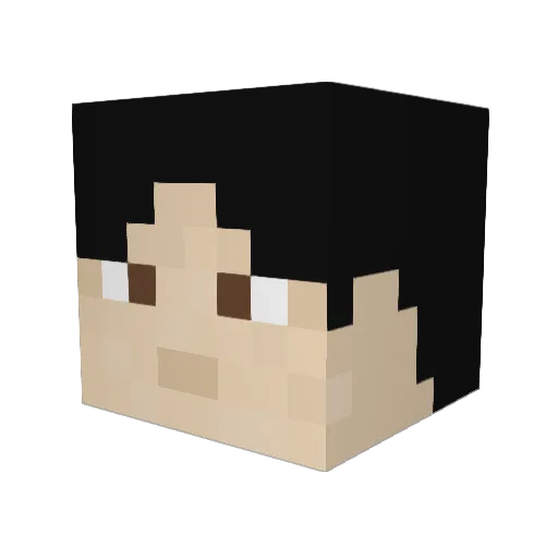 Jabibbles Minecraft avatar head, 3D render