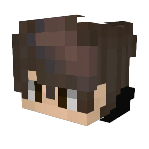 Jabicu Minecraft avatar head, 3D render