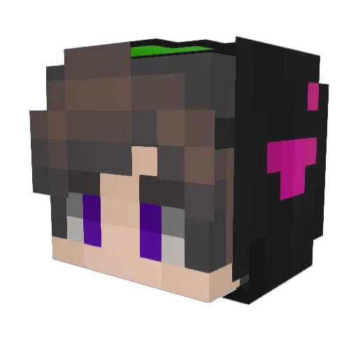 Jabiito Minecraft avatar head, 3D render