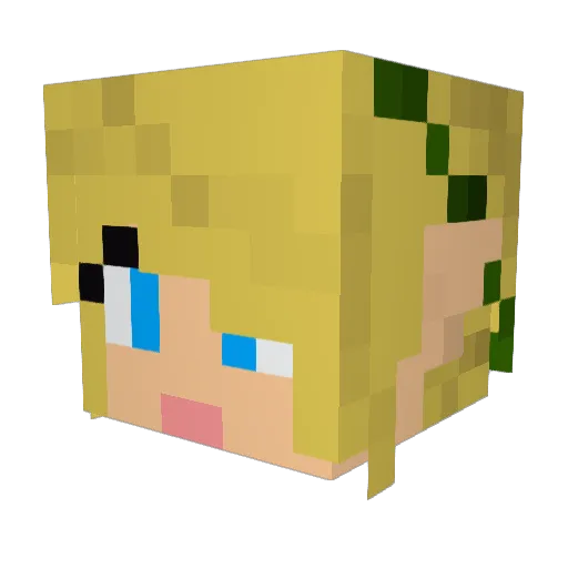 Jabip Minecraft avatar head, 3D render