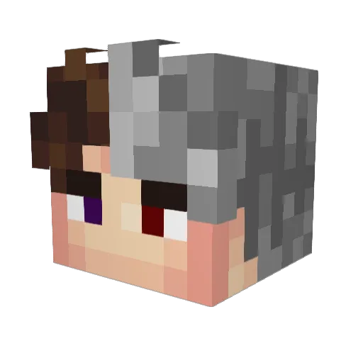 Jabk1nss Minecraft avatar head, 3D render