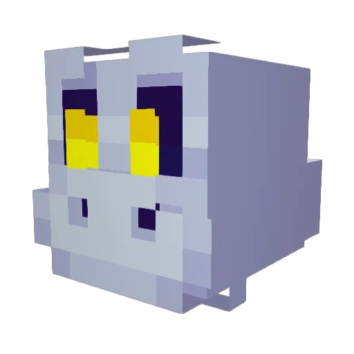 Jablabber Minecraft avatar head, 3D render