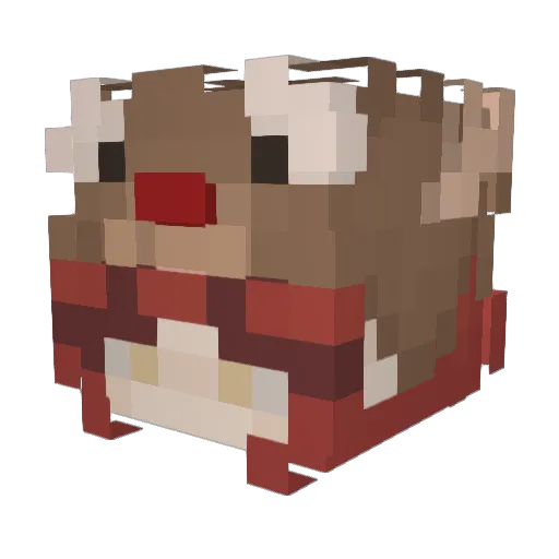 Jablincy Minecraft avatar head, 3D render