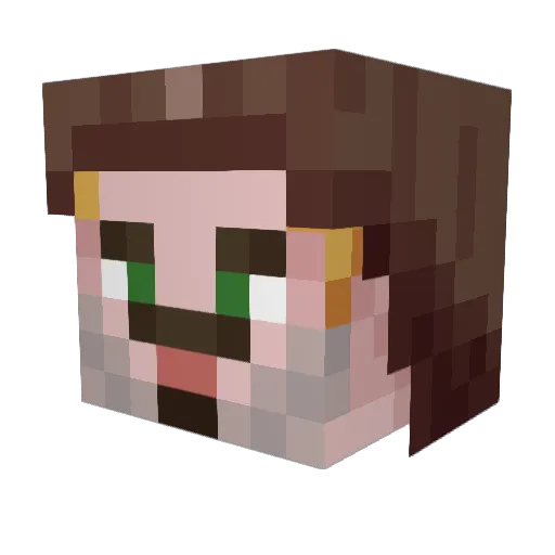 Jaboik Minecraft avatar head, 3D render
