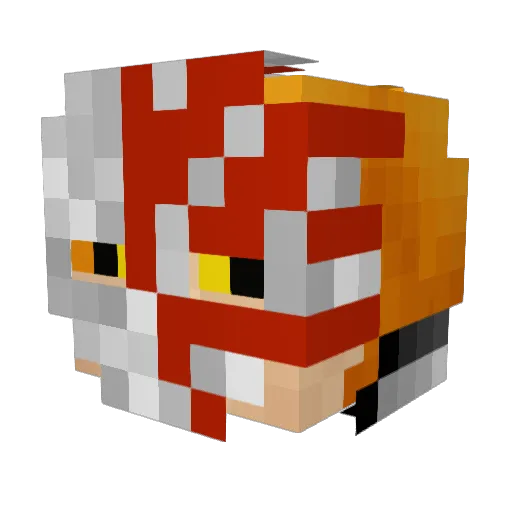 Jaboipaul Minecraft avatar head, 3D render