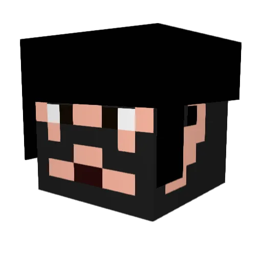 Jaboncillo Minecraft avatar head, 3D render