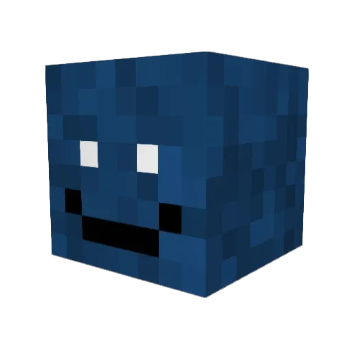 Jaboo100 Minecraft avatar head, 3D render