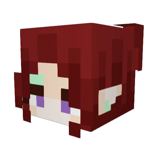 Jaboptitsa Minecraft avatar head, 3D render