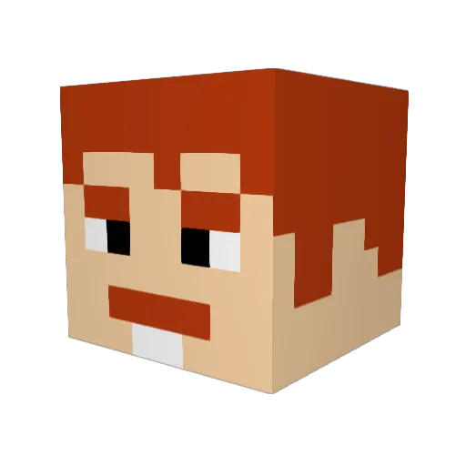 Jabrony69 Minecraft avatar head, 3D render