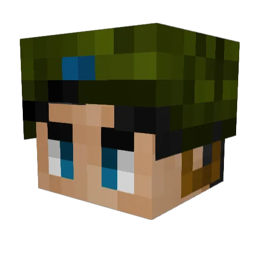 Jabroslav Minecraft avatar head, 3D render