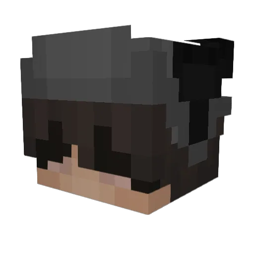 Jabuszko0132_ Minecraft avatar head, 3D render