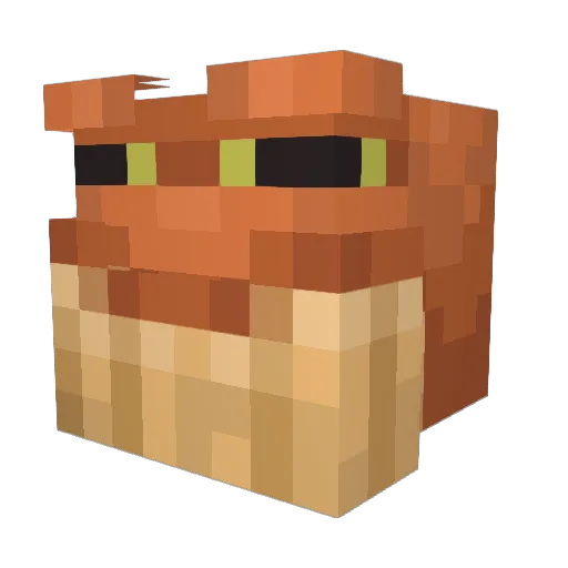 Jabych Minecraft avatar head, 3D render