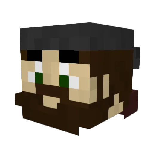 Jac0b_exe Minecraft avatar head, 3D render