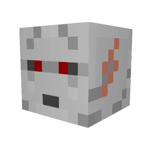 Jac_Rabbit Minecraft avatar head, 3D render