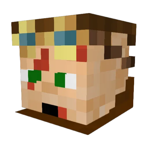 JacaSoplica Minecraft avatar head, 3D render