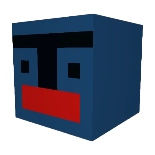 Jacalio Minecraft avatar head, 3D render